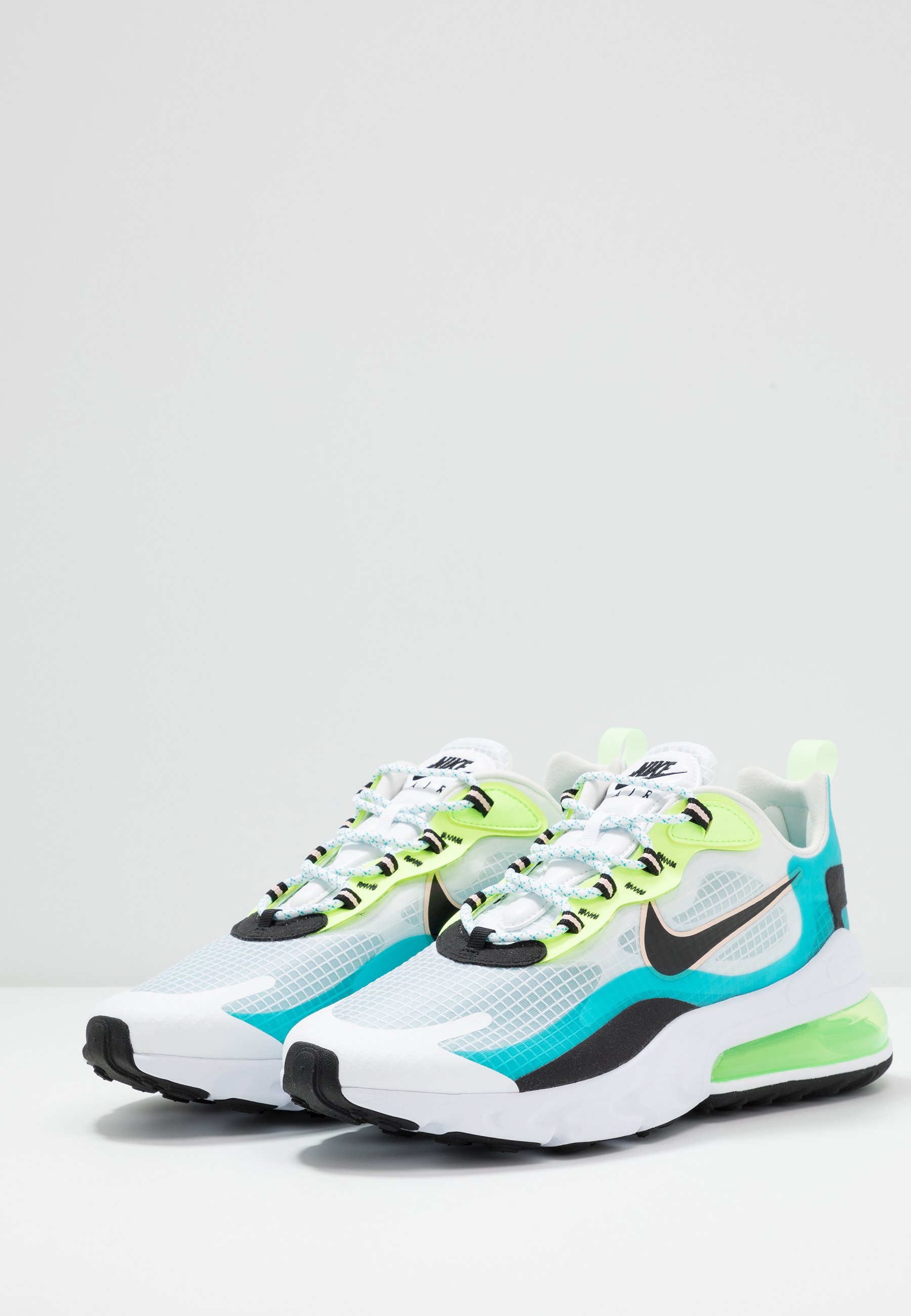 Nike Sportswear Air Max 270 React Se Sneakers Laag Oracle Aqua Black Ghost Green Washed Coral White Wit Zalando Nl