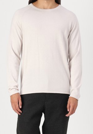 Stickad tröja - off-white