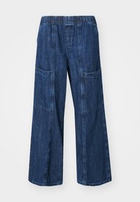 GAP UTILITY EASY MALA - Wide leg - dark indigo