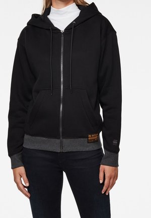 Sweater met rits - black