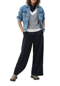 s.Oliver T-shirt print - blau   creme