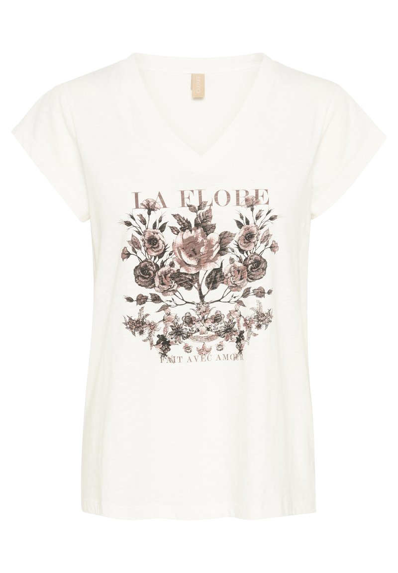 culture T-shirt print wit