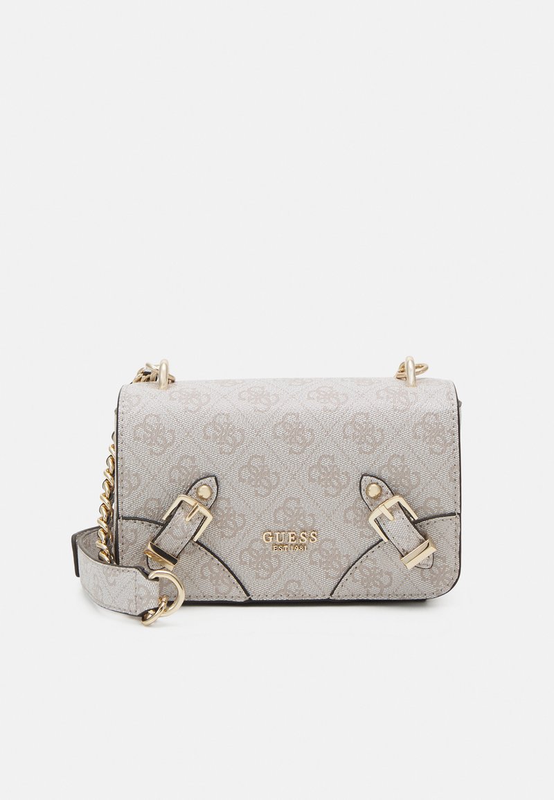 Guess MINI CROSSBODY FLAP Across body bag dove logo/white Zalando.ie