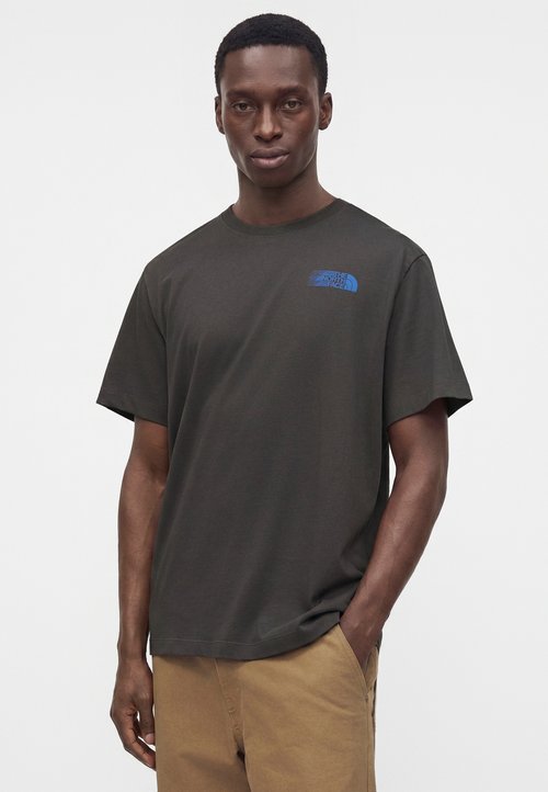 The North Face RETRO TRAIL RELAXED SHORT SLEEVE TEE GRAPHIC - Print T-shirt - anthracite grey — foto 4