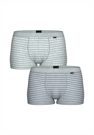 JACQUARD 2 PACK  - Boxer aderenti - grigio rigato grigio avio rigato