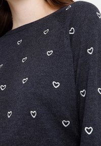 ONLY Stickad tröja - mottled dark blue