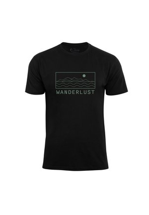 WANDERLUST - Print T-shirt - schwarz