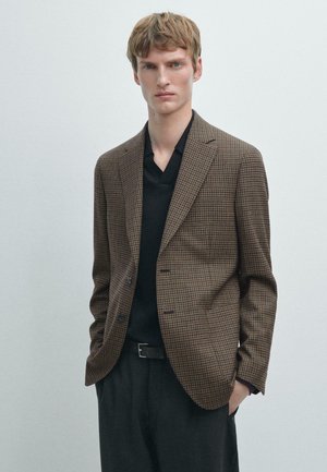 Giacca elegante - mottled dark brown