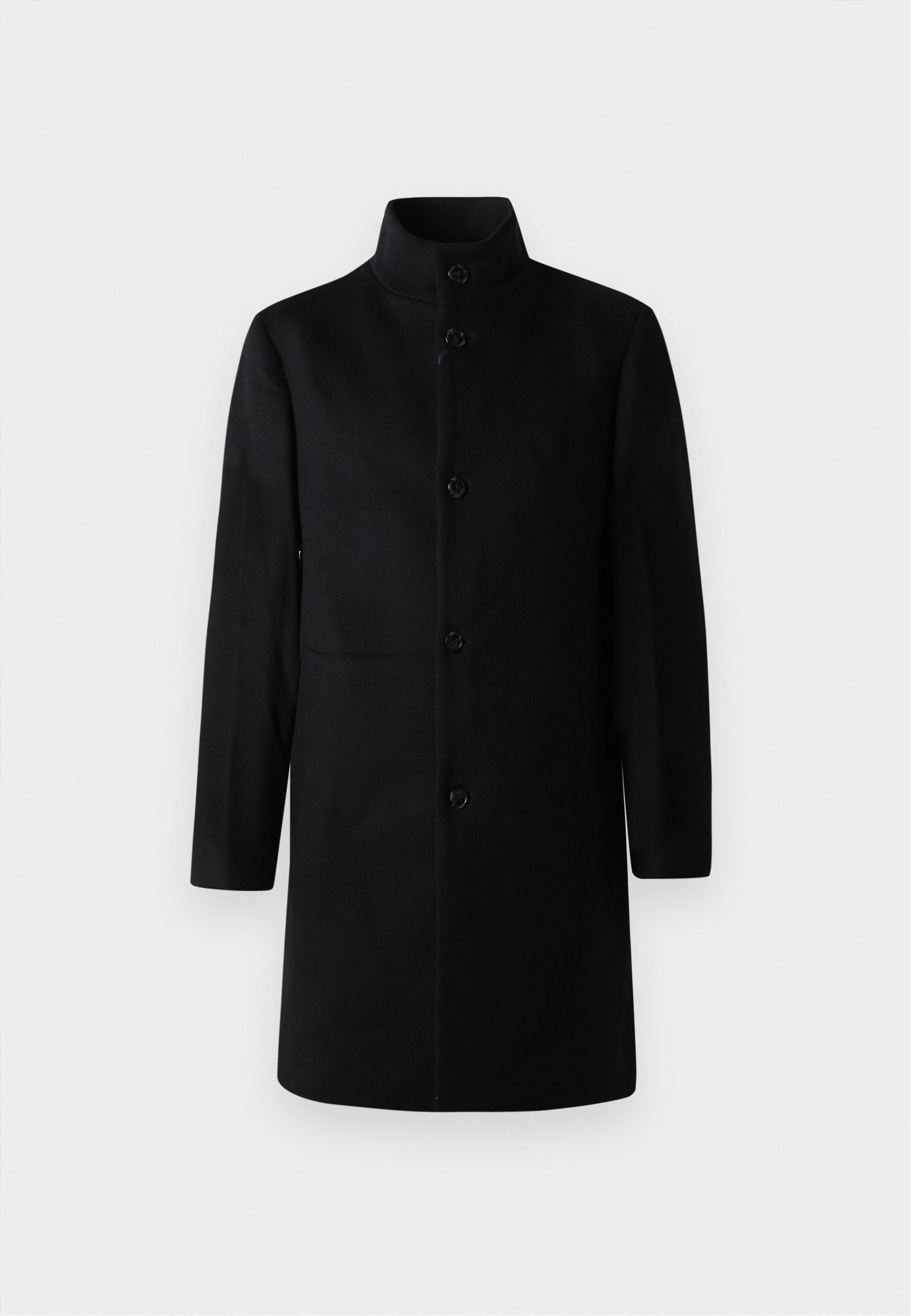 Tommy Hilfiger STAND COLLAR - Classic coat - black - Zalando.co.uk