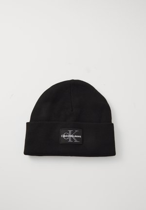 MONO LOGO PATCH BEANIE UNISEX - Bonnet - black
