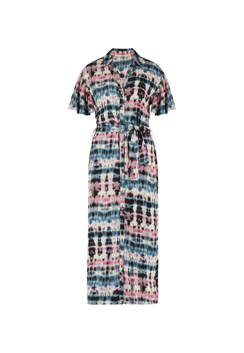 Damen Freizeitkleider | Aaiko TIKA Blusenkleid blue stone dessin/blau - XK02883 Damen Freizeitkleider | Aaiko TIKA Blusenkleid blue stone dessin/blau - XK02883