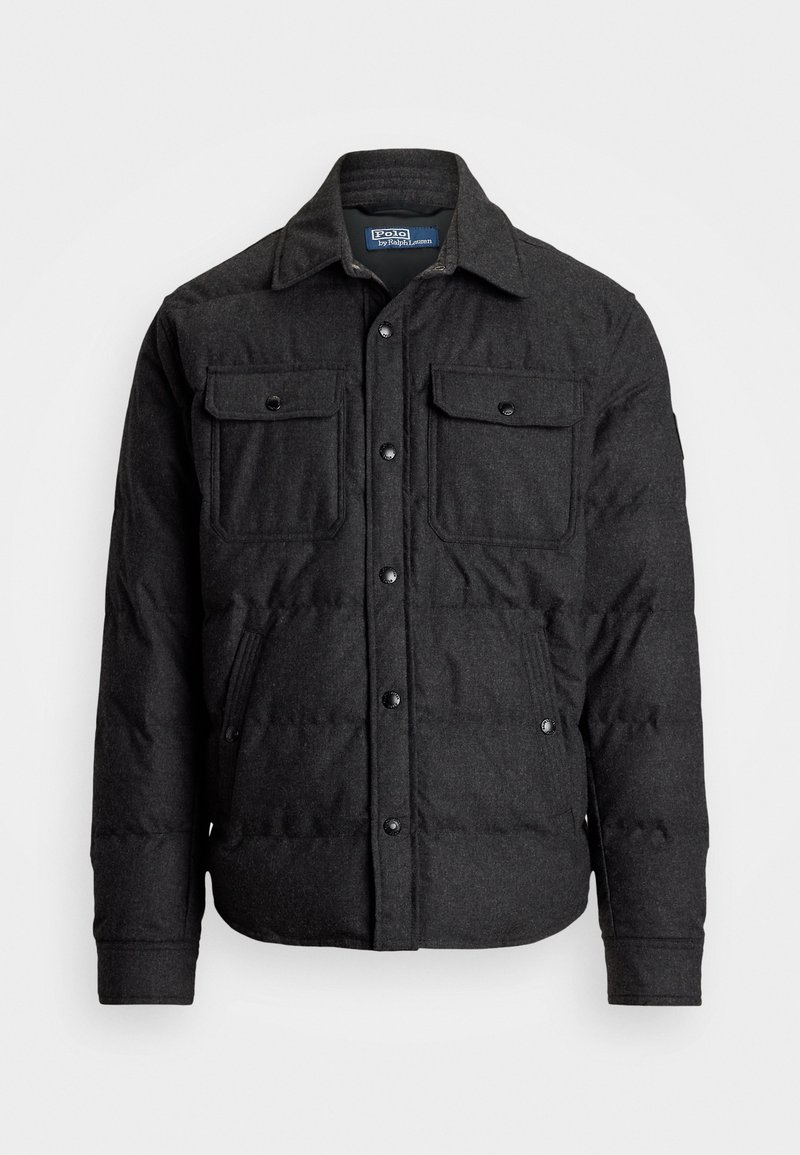Polo Ralph Lauren QUILTED DOWN SHIRT JACKET - Dunjacka - dark charcoal