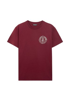 Print T-shirt - burgundy