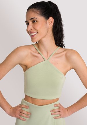 CRUZ - Sport-bh met light support - sage green