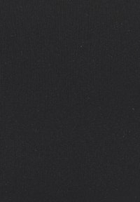 Black ribbed fabric with a smooth texture, featuring fine vertical lines. The material appears stretchy and durable. No patterns or accents present.