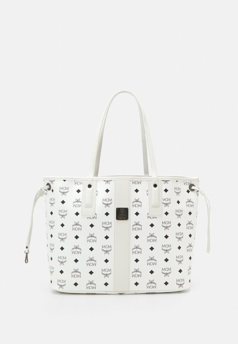 MCM - REVERSIBLE LIZ SHOPPER IN VISETOS - Shopping Bag - white, Vergrößern