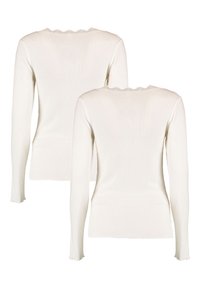 Hailys 2-ER SET - Langarmshirt - weiß