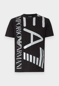 TRAIN LOGO SERIES TEE UNISEX - Μπλουζάκι με στάμπα - black/silver