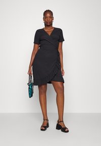 Vero Moda Penelope V-neck Denim Short Jurk Dames