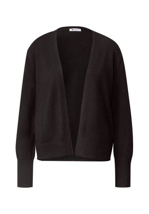 Street One, LANGARM CARDIGAN IM OFFENEN SCHNITT - Gilet - black coffee