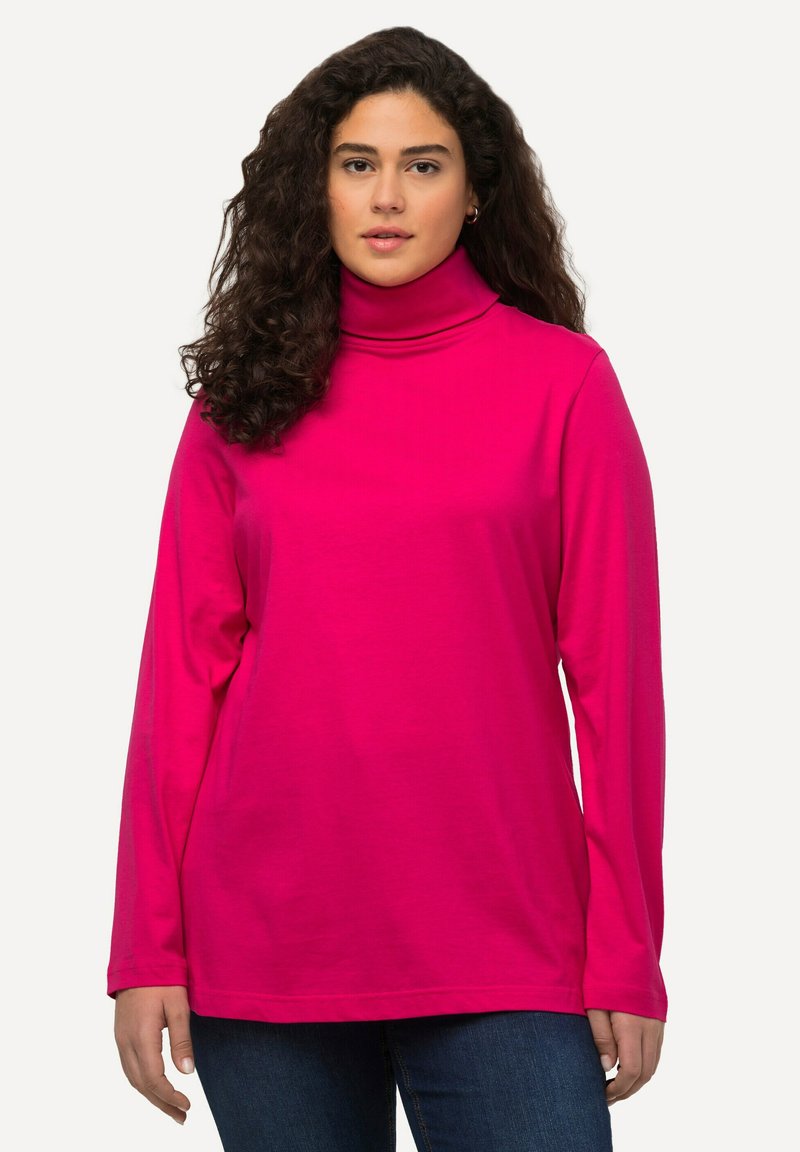Ulla Popken ROLLKRAGEN - Langarmshirt - pink