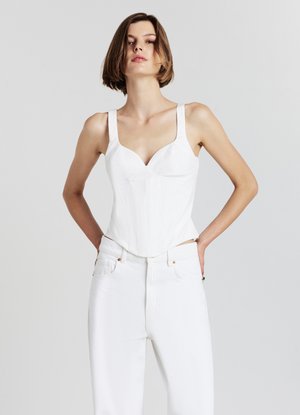 Calliope CON STECCHE - Camicetta - bianco lana