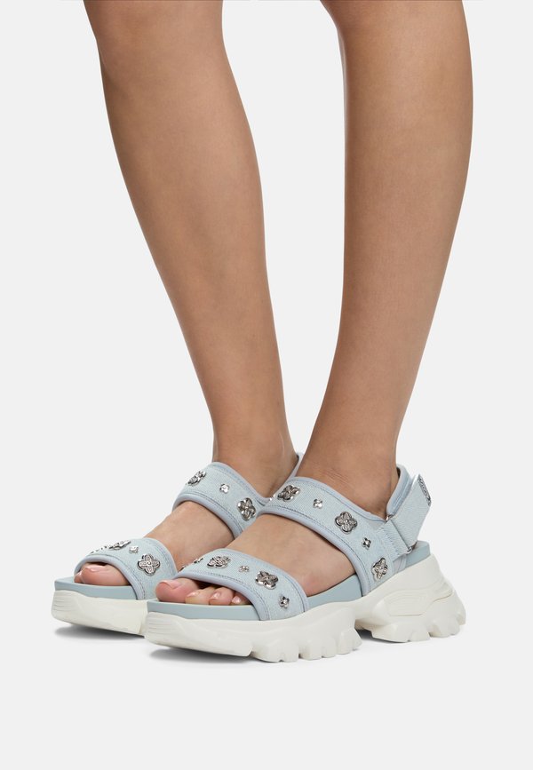 Keilsandalette - denim