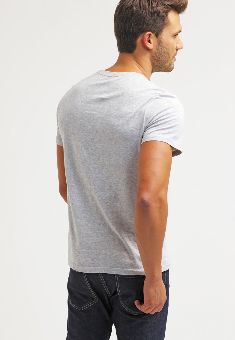 Cityone T-Shirt Uomo Linköping Grigio Chiazzato - 100% Cotone Biologico, Ecologica, Taglie Forti Fino A 5XL
