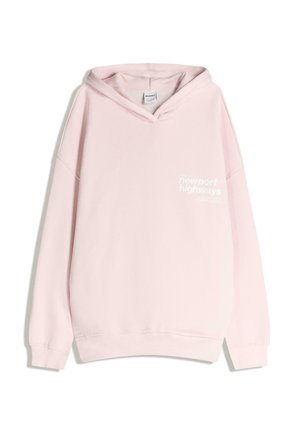 PRINTED - Mikina s kapucňou - light pink