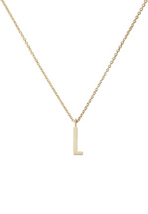 HALSKETTE MIT GROß INITIAL CHARM GOLD (A-Z) - Halskette - gold-coloured