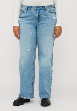 VMCTESSA - Wide leg - light blue denim