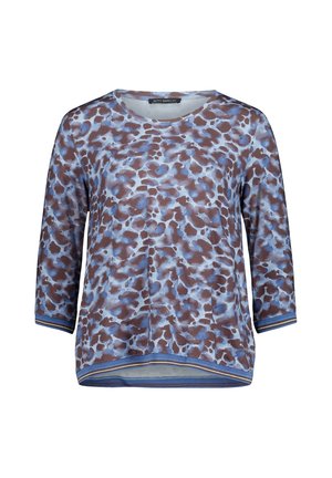 Betty Barclay, BETTY BARCLAY MIT GUMMIZUG CASUAL-SHIRT - T-shirt à manches longues - blau braun