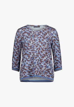 Betty Barclay, BETTY BARCLAY MIT GUMMIZUG CASUAL-SHIRT - Langarmshirt - blau braun