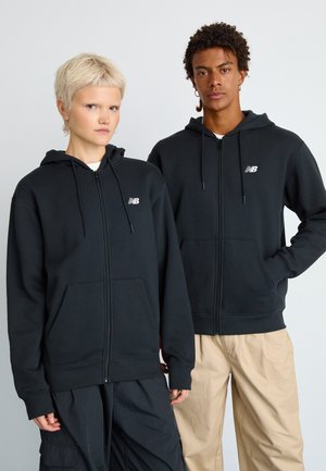 SPORT ESSENTIALS LOGO FULL ZIP UNISEX - Sweatjakke - black