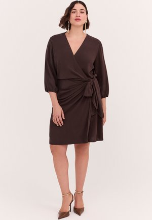 Fiorella Rubino, VESTITO A PORTAFOGLIO JOY - Hverdagskjole - marrone