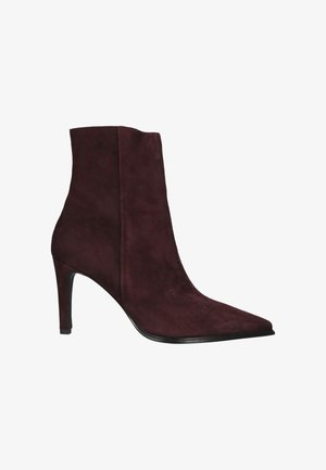 Notre-V, NOTRE-V DAMES ENKELLAARSJES 8939. - Enkellaarsjes met hoge hak - camoscio mulberry