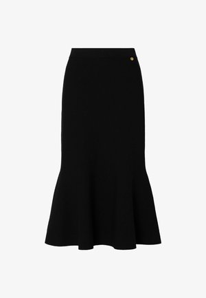 LIU JO, LIU JO KNIT MIDI SKIRT - Jupe trapèze - black