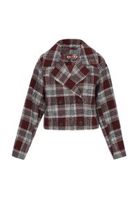 Bleiseri - burgundy check