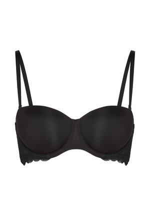 Hunkemöller Merevítős melltartó - black