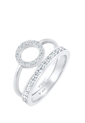 GEO STACK - MIT KRISTALLEN VON SWAROVSKI® - Ringe - silberfarben