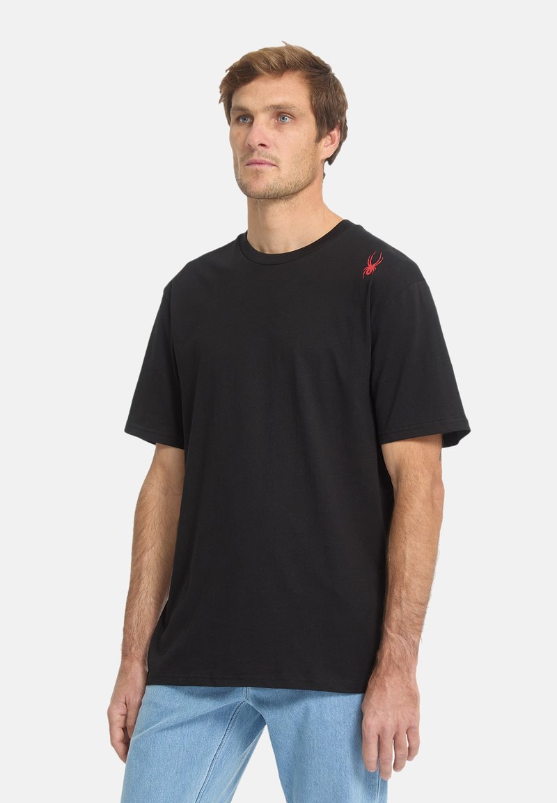 Spyder GBG Europe Webstrong T-Neck Camiseta Para Hombre, Hombre, Color Cirrus/Polar, Tamaño Small