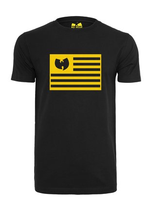 Mister Tee, WU-WEAR FLAG - T-Shirt print - black/yellow