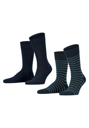 FINE STRIPE 2-PACK - Socken - marine