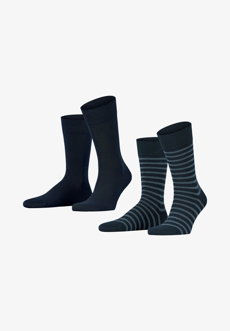 Esprit FINE STRIPE 2-PACK - Socken - marine