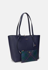 Lauren Ralph Lauren FAUX LEATHER LARGE REVERSIBLE TOTE BAG - Torba za nakupovanje - refined navy