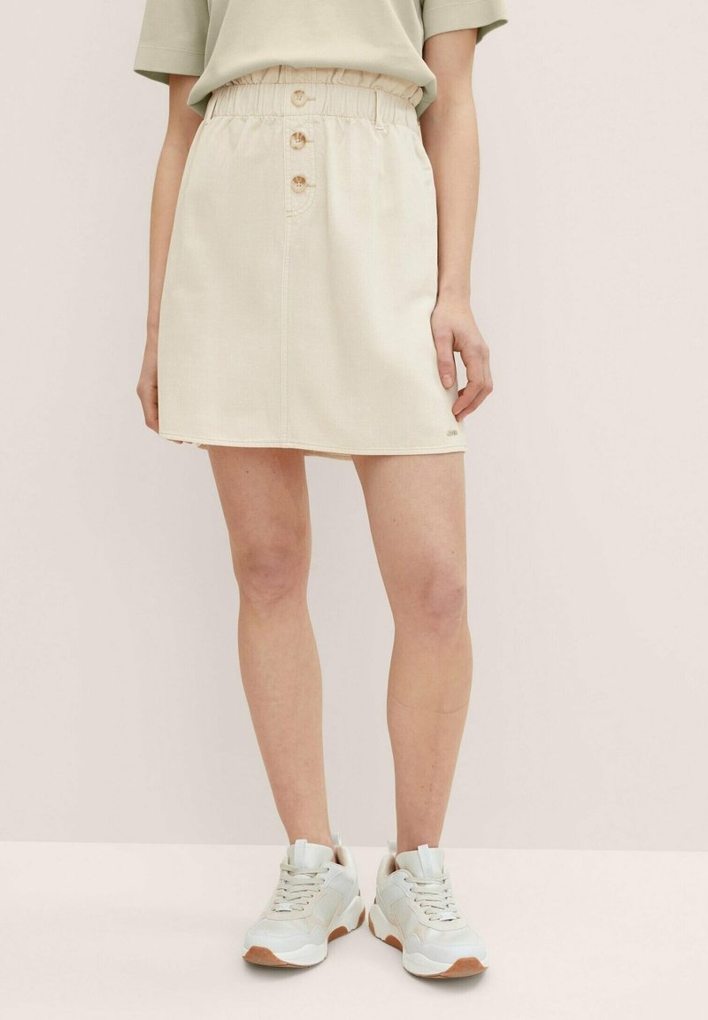TOM TAILOR DENIM A-linjainen hame - light brown