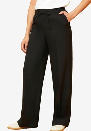 Love & Roses ELASTICATED WAIST WIDE LEG TAILORED PETITE - Bukser - black