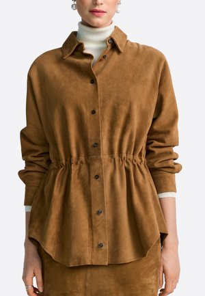 Leren jas - cinnamon