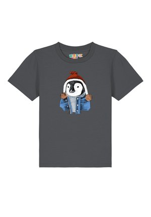 watapparel PINGUIN - T-shirt print - anthracite