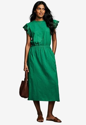 Laura Ashley REGULAR FIT FRILL SLEEVE - Jersey dress - green